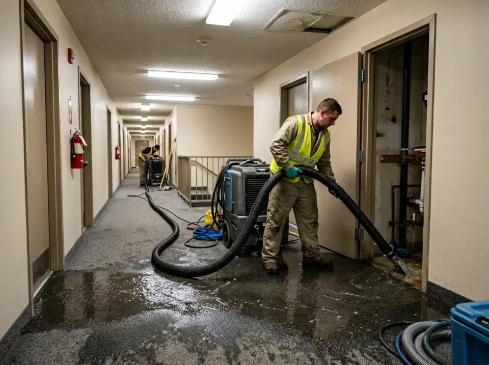 multi-unit-apartment-hallway-f-005 — frequently asked questions, Emergency Burst Pipe Water Extraction & Removal in Royal Ci…